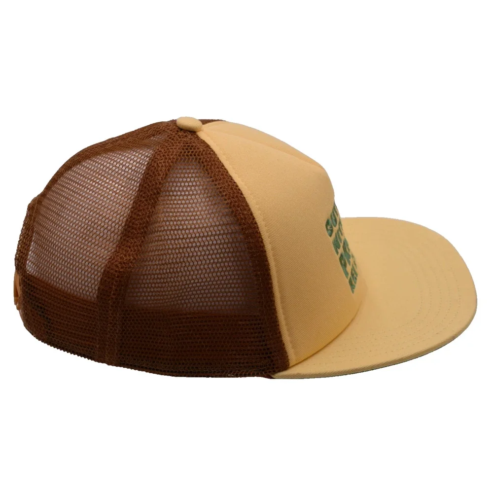 REI Co-Op OUTSIDE WITH PRIDE Mesh Trucker Snapback Hat Yellow/Brown Adult OSFA